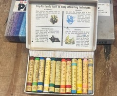 Art Supplies 7 Mixed Lot Boxes Sketching Soft Pastels & Oil Sticks