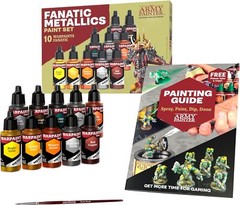 The Army Painter 0.06 Fl Oz (Pack of 10), Fanatic Metallics Paint Set Combo