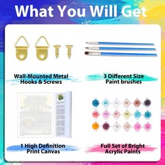 Paint by Numbers Kit for Adults Landscape, Cabin Paint by Numbers for Adults, Ne