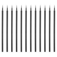 12Pack 0.5mm Gel Pen Refills for Coloring, Medium Point Pens Refills, Black
