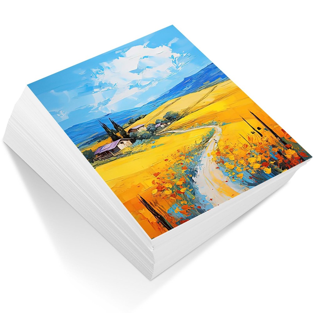 200 Sheets 9″ x 12″ Watercolor Paper Bulk, 110lb / 230gsm Cold Press White Th…