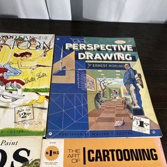 Walter T. Foster Cartooning Drawing/Sketching Art Instruction Book Lot