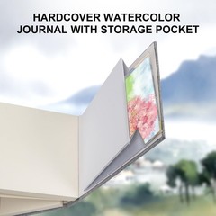 2 Pack Grey 3.5×5.5 In Watercolor Sketchbook 50 Sheets 300gsm Cotton Journal