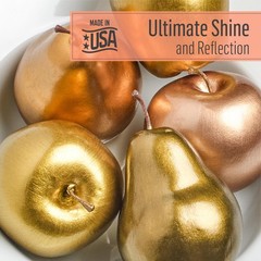 4 oz Treasure Gold Brilliant Metallic Paint Craft Art Supplies Fire Opal