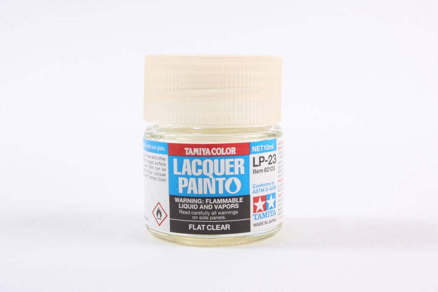 Tamiya 82123 LP-23 Flat Clear Lacquer Paint 10ml TAM82123 – US