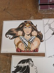 Spectrum Noir “Fan Art Like a Pro” Art Kit featuring Wonder Woman 1 Used Kit