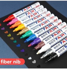 12 Waterproof Permanent Paint Marker Pen for Car Tyre Tire Tread Rubber Metal