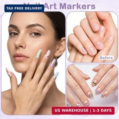 Nail Art Pens: 12 Colors Nail Art Markers Set – Painting Polish Pen with 0.5mm F