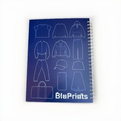 Physical Blu Prints Fashion Design Sketchbook by Artist Blu Boy for WNTD Apparel