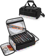 Marscamd Acrylic Paint Organizer Holds 60 Bottles (2 oz), Acrylic Paint Stora…