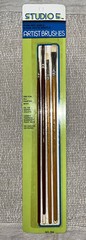 Vintage 1980 Paint Brushes 4 Pack Studio 5 Artist & Hobby Brushes New Craft
