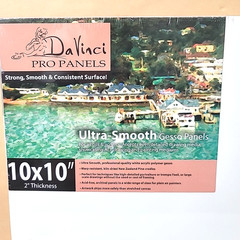 4-Pk Da Vinci 10″x10″x2″ Pro Ultra Smooth Gesso Panels-Cradled Board-Art/Photos