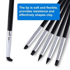 10pcs Silicone Paint Brushes, Flexible Clay Carving Tools, Professional Sculp…