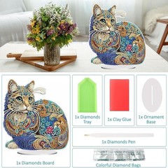 Cat Diamond Painting Kit 5D DIY Animal Art Craft for Beginners