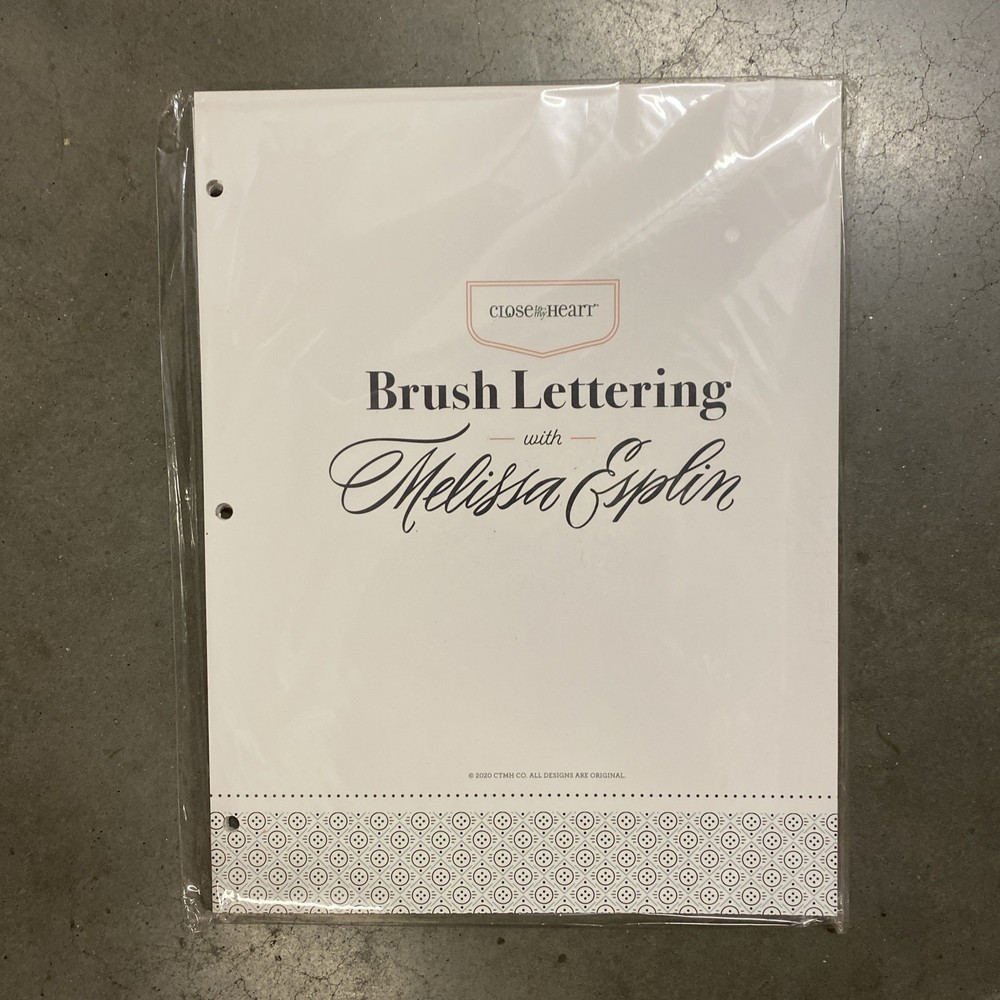 CTMH BRUSH LETTERING With Melissa Esplin 41 Loose Page How-To Workbook