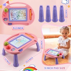 BABLOCVID Magnetic Drawing Doodle Board Toddler Toy, 1-2 Year Old Girls