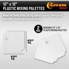 Plastic 141/2″ X 10″ Body Filler Mixing Board/pallete pack Of 2 Also Useful As