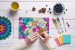 100 Glitter Gel Pens Set – Plus 30% More Ink Vibrant Colors for Adult Coloring