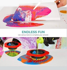 49pc Fluid Art Starter Set Acrylic Pour Paint and Canvas Kit Painting Craft Gift