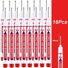 4-80Pcs 20mm Deep Hole Long Nib Head Marker For Metal Perforating Pen Waterproof