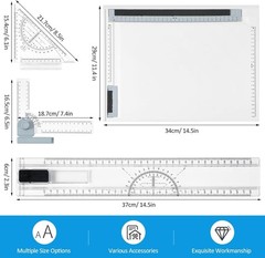 A4 Portable Drafting Table with Adjustable Angle – Multi-Function & Precision