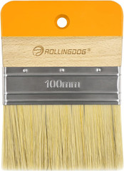 4 Inch Flat Paddle Paint Brush – Wide Flat Brush with Short Handle for Oil, Wate