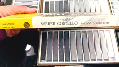 Vintage 12 Sticks Pastels Alphacolor Weber Costello Assorted Hi-Fi Grays Unused