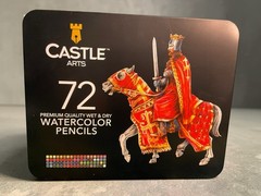 Castle Art Supplies 72 Watercolor Pencils Set, Vibrant Pigments for Blending,…