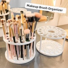 Beige 4 PCS 45 Hole Paint Brush Holder – Feadily Paint Brush Storage – Desk