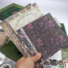 Diuhofart Vintage Scrapbooking Supplies Kit, 185pcs Junk Journal Kit with Scr…