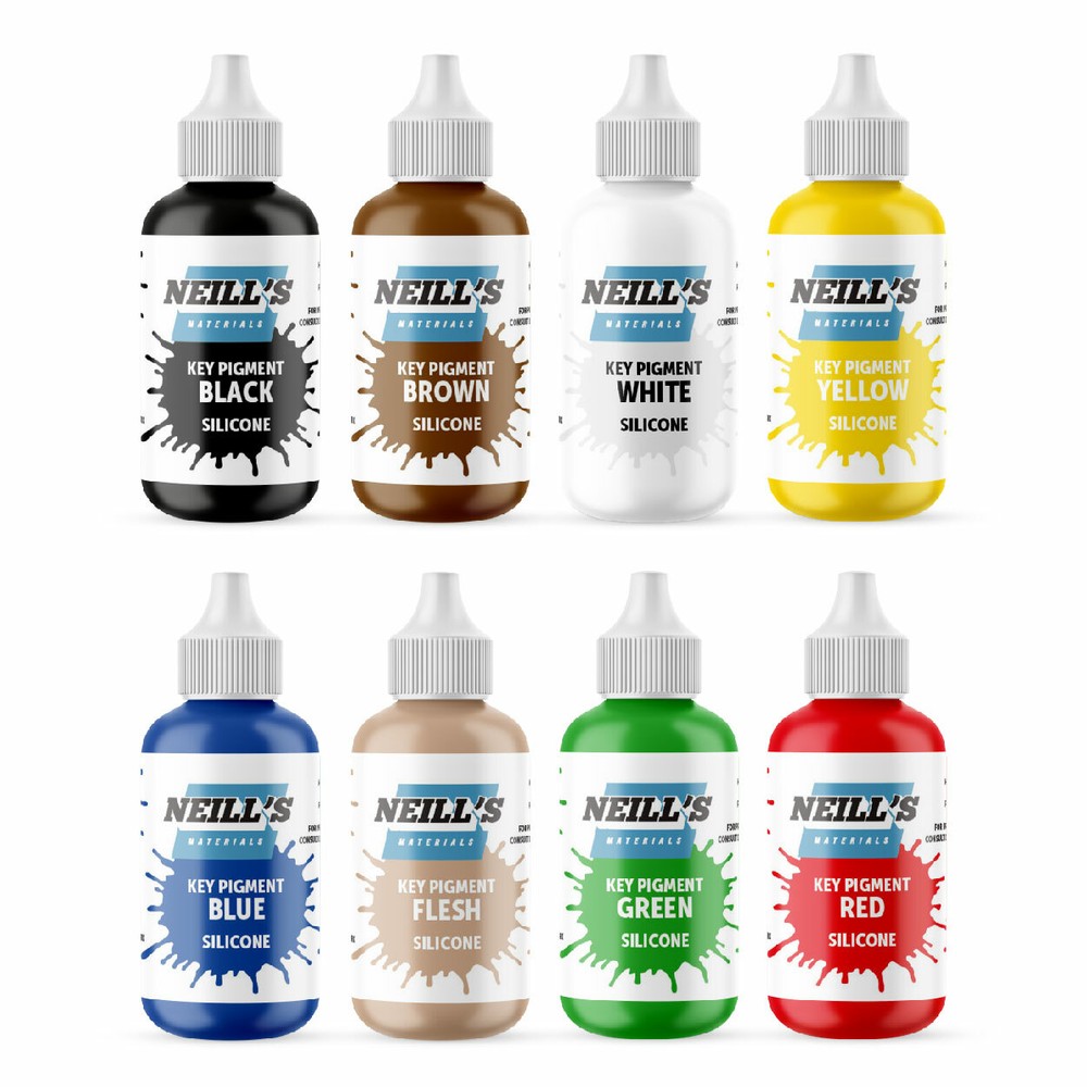 Highly Concentrated Silicone Pigment – Add Colour to Silicone – 8 Colours