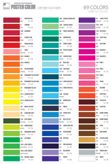 SHINHAN Professional Poster Color Paint 100ml bottle White (No.51) Black (No.56)