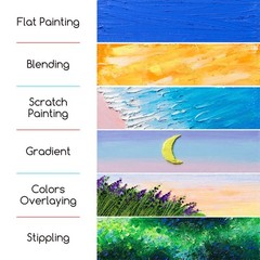 MEEDEN Soft Oil Pastels Set 48 Colors with Extra 4 White Oil Pastels for Arti…