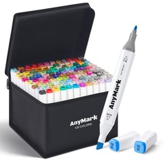 Alcohol Markers, 120 Colors Dual Tip Art Coloring Markers Set for Adult Book …