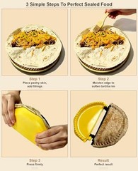 4-in-1 Nesting Tortilla Sealer & Crimper—4/6/8/10-Inch Sizes