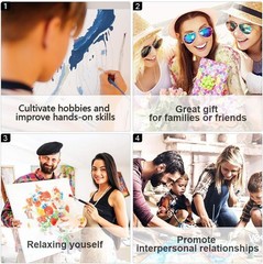 Paint by Numbers Kit DIY Canvas Painting Set for Adults Kids Home Decor Gift DIY