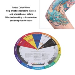 13cm Diameter Tattoo Color Wheel Chart Prevent Discoloration Tattoo Pigment Mixi