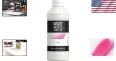 16oz White Acrylic Gesso – Perfect for Surface Prep and Color Mixing for Artists