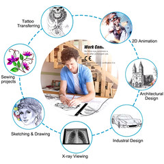 A4 LED Tracing Light Pad Drawing Copy Board for Sketching Painting Art Craft