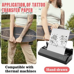 Sukh 20 Sheets Tattoo Transfer Paper – Stencil for White 1