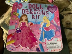 Doll Dress up Kit in Tin, art & Craft kit, New
