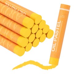 Soft Oil Pastels, Oil Pastel Crayons Blendable(Dark Yellow, Pack of 16)