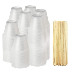 [400 Pack – 1oz] Epoxy Resin Mixing/Medicine Cups With 100 Bonus Mixing Sticks F