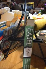 BRAND NEW BLACK ALUMINUM FIELD ART PAINTING EASEL W/ CARRYING BAG & WARRANTY