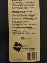 Vintage Fabric Paint Brush For Tulip by marx fan New Artist Craft