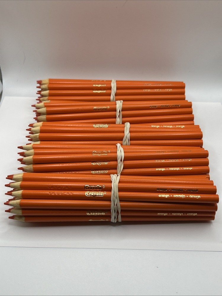 (100) Crayola Colored Pencils (orange) BULK