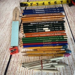 Vintage 1990s Artist Drawing Pencil Lot General’s Faber-Castell Crayola USA