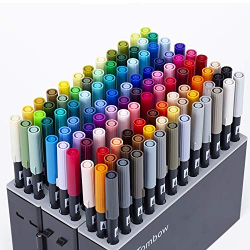 Tombow ABT Dual Brush Pens – Full 108 Color Set Watercolor Art Markers JAPAN