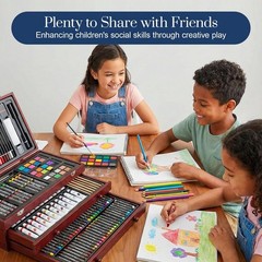 194 Piece Deluxe Art Set, Painting Drawing Art Supplies with 4 Drawing Pads, …