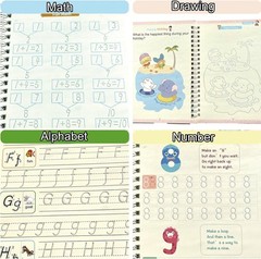 Magic Grooved Handwriting Practice Book for Kids 3-5 Years | Tiny Thinkers Reusa